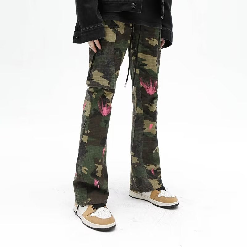 Urban Street Camouflage Splash Jeans