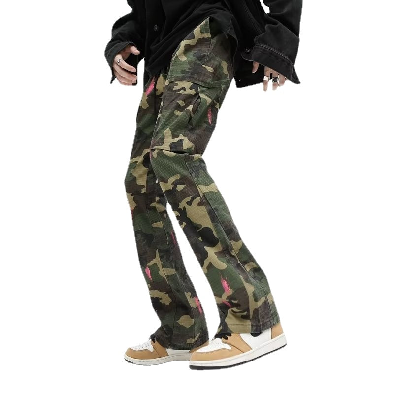 Urban Street Camouflage Splash Jeans