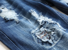 Ripped Jeans Decoration Denim Shorts