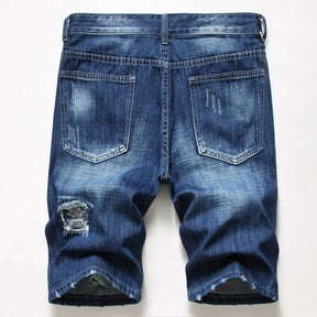 Ripped Jeans Decoration Denim Shorts