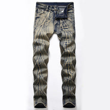 Casual Mens Skinny Jeans Hip Hop Denim Trousers