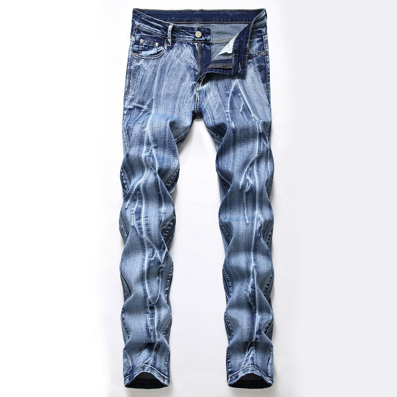 Casual Mens Skinny Jeans Hip Hop Denim Trousers