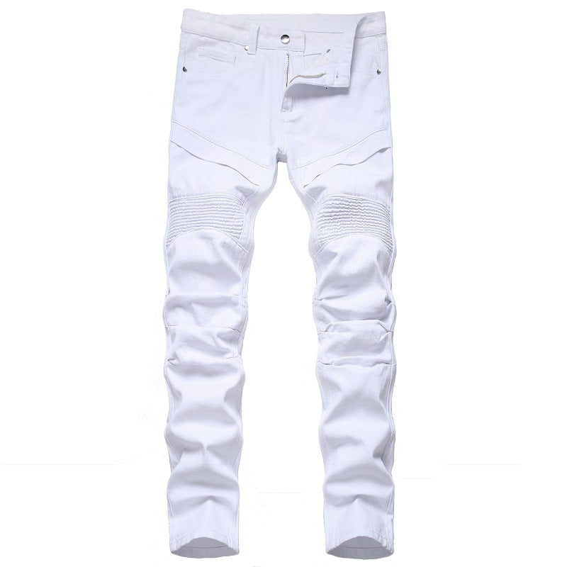 Men's Jeans Men Textured Slant Pocket Pants