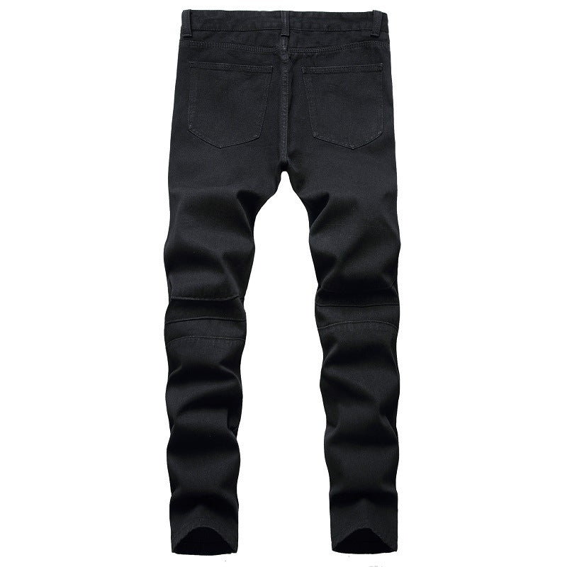 Men's Jeans Men Textured Slant Pocket Pants