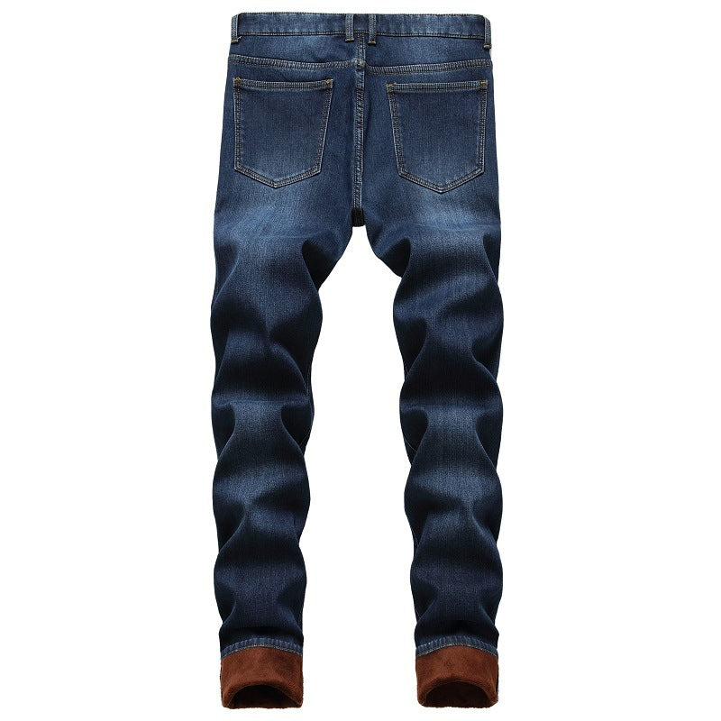 Men's Winter Fleece Warm Jeans