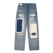 Vintage Patch Contrast Jeans