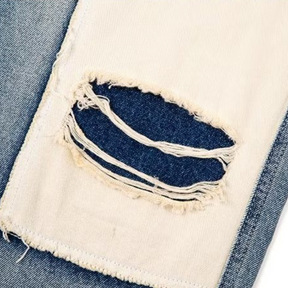 Vintage Patch Contrast Jeans