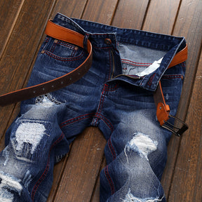 Men's Straight Jeans Spring Fashion Casual Pants