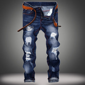 Men's Straight Jeans Spring Fashion Casual Pants