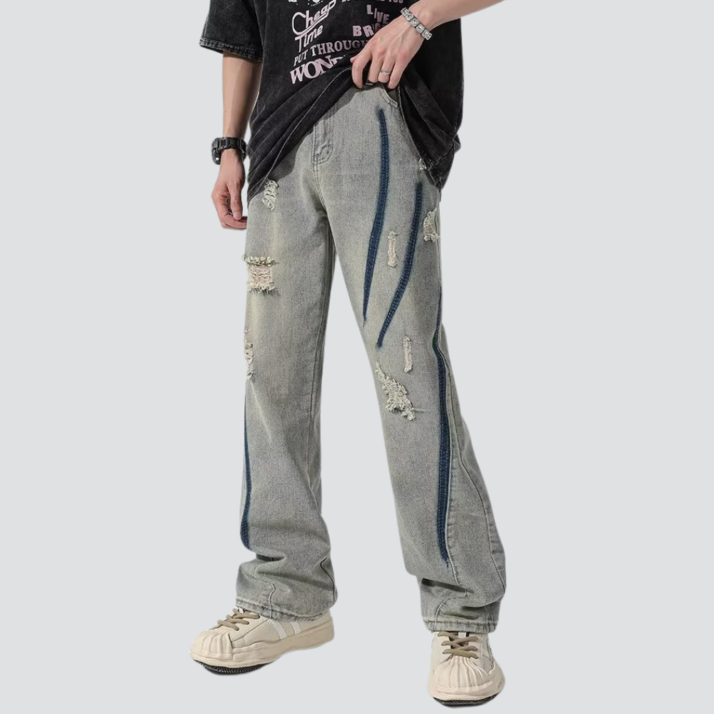 Street Scratch Design Jeans