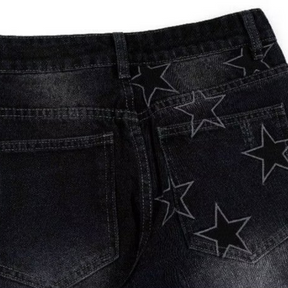 Urban Star Embroidered Slit Jeans