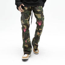 Urban Street Camouflage Splash Jeans