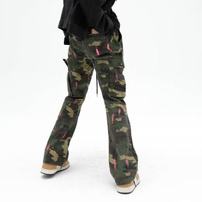 Urban Street Camouflage Splash Jeans