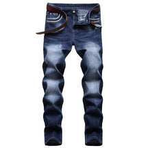 Men's Straight Jeans Washed Trendy Pants