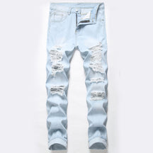 Men's Jeans Fashion Casual Hole Denim Trousers