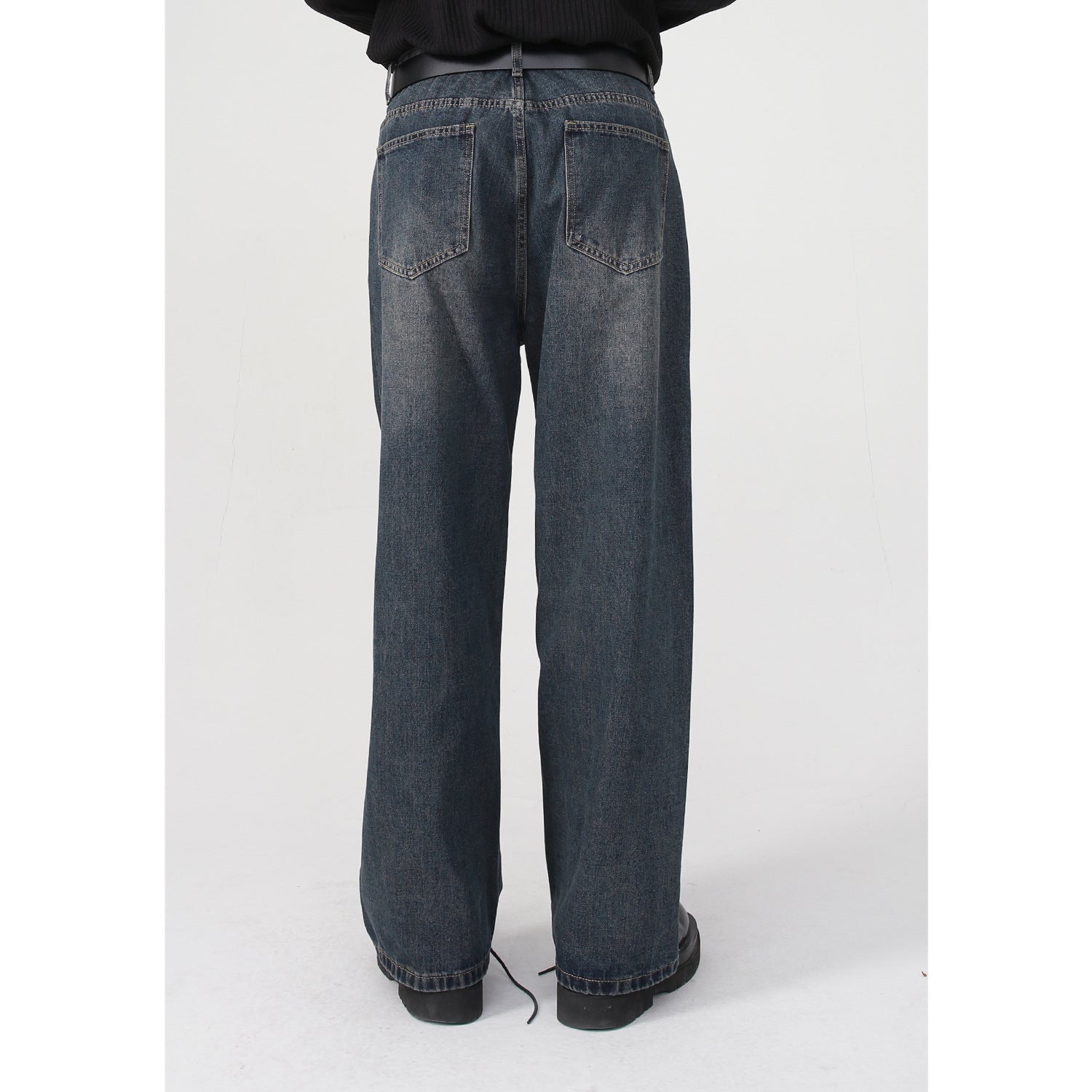 Men's Straight Leg Loose Ins Trendy Jeans For All Seasons