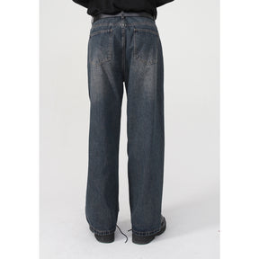 Men's Straight Leg Loose Ins Trendy Jeans For All Seasons