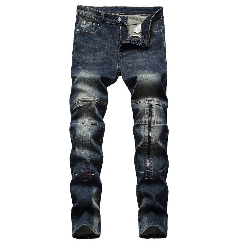 Men's Jeans Personalized Patchwork Pants