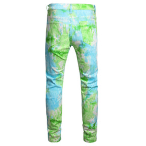 Men's Beach Style Stretch Slim Denim Trousers