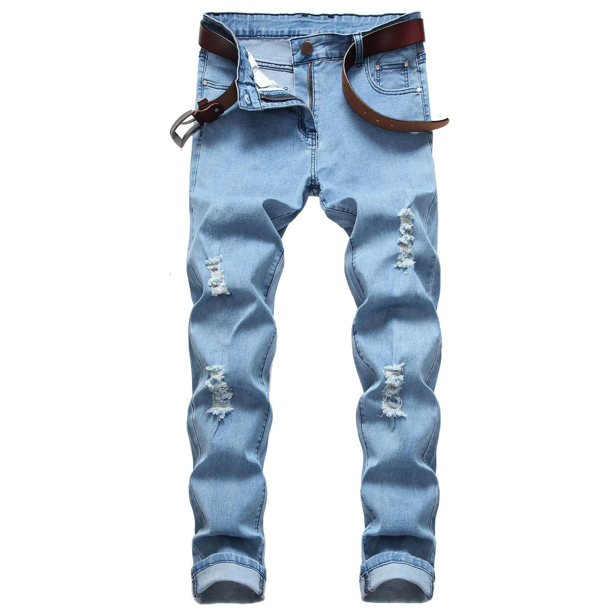 Men's Slim Fit Ripped Stretch Jeans