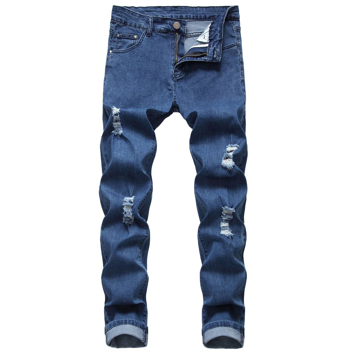 Men's Slim Fit Ripped Stretch Jeans