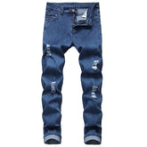 Men's Slim Fit Ripped Stretch Jeans