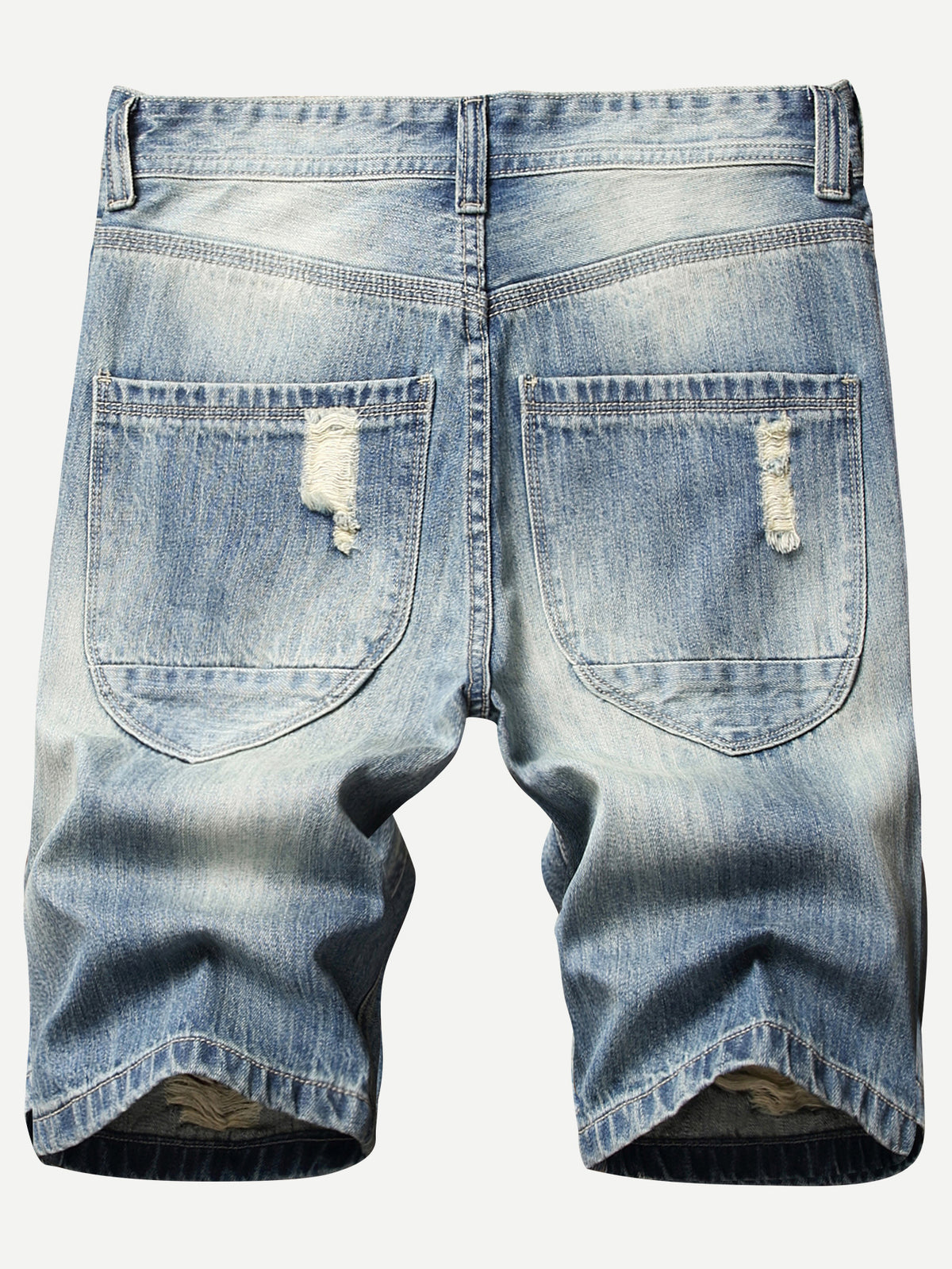 Men's Fashion Jeans Stretch Ripped Shorts