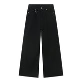 New Vintage Distressed Loose Wide-Leg Floor-Length Jeans