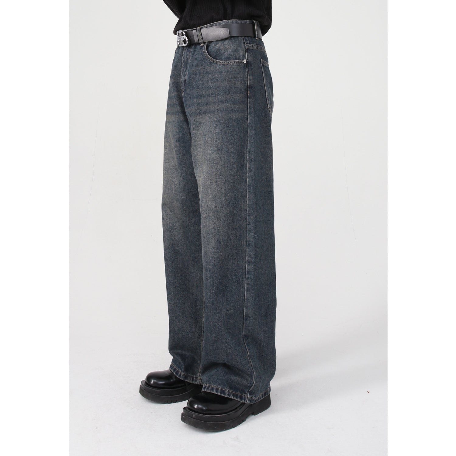 Men's Straight Leg Loose Ins Trendy Jeans For All Seasons