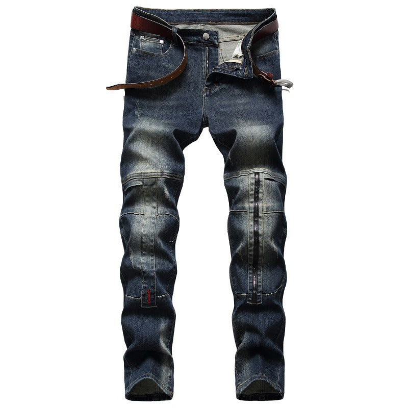 Men's Jeans Personalized Patchwork Pants