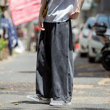 Men's Loose Wide Leg Jeans Straight Baggy Hip hop Streetwear Skateboard Denim Pants