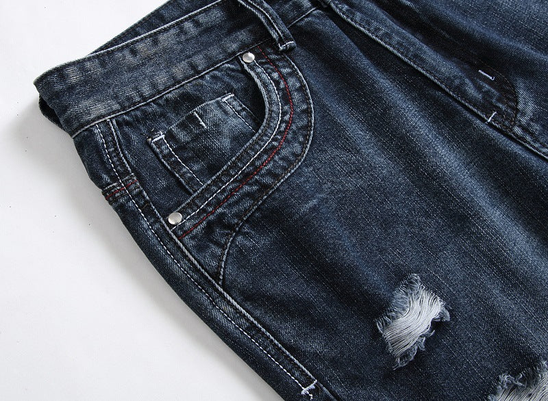 Men's Fashion Jeans Ripped Denim Pants