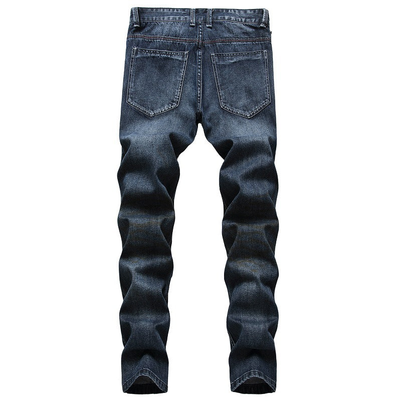 Men's Fashion Jeans Ripped Denim Pants