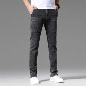 Multi-Pocket Stretch Men's Jeans